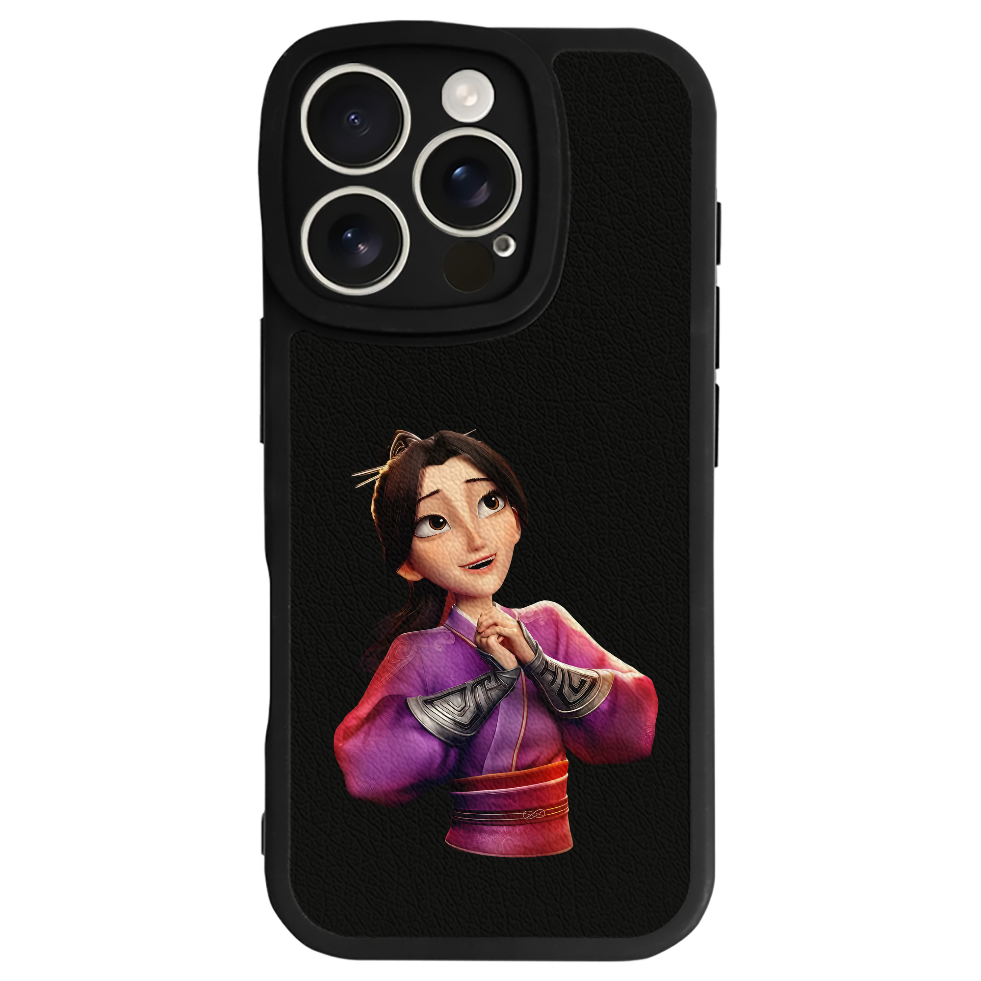 （画像用） Ne Zha 2 ナタ 魔童の大暴れ 【iPhone 16シリーズ対応】シリコンスマホケース（レザー調） 材質：シリコン